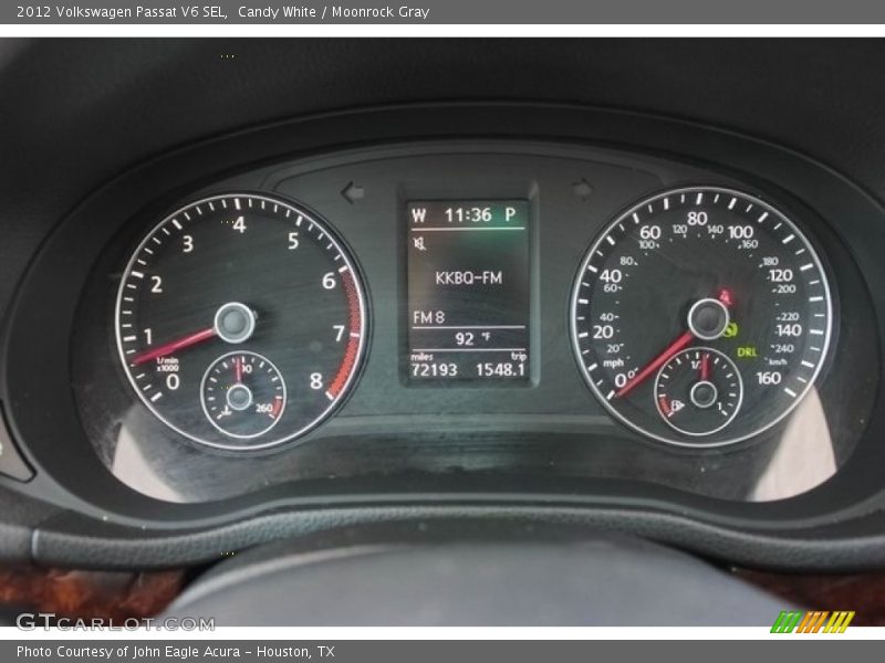 Candy White / Moonrock Gray 2012 Volkswagen Passat V6 SEL