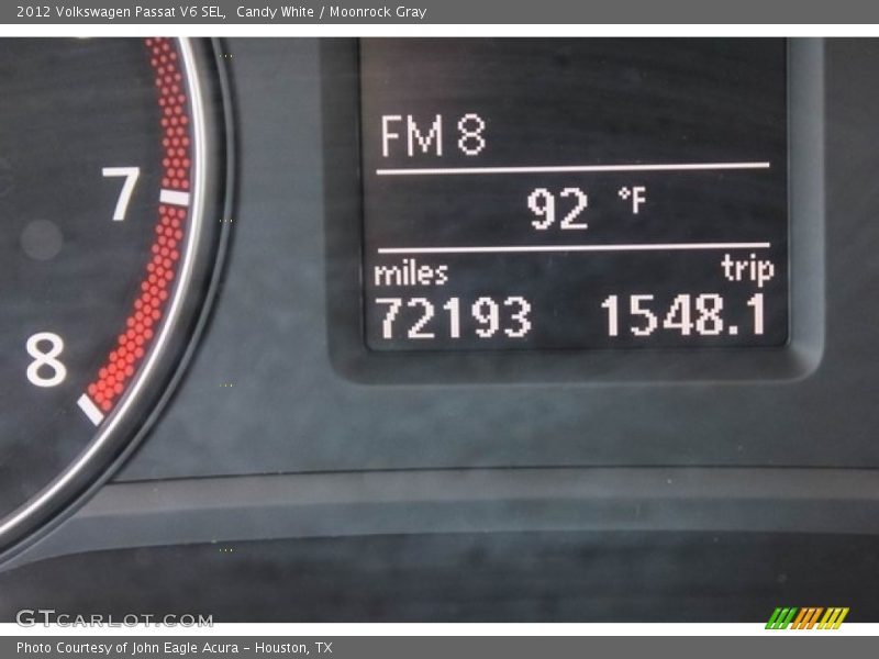 Candy White / Moonrock Gray 2012 Volkswagen Passat V6 SEL