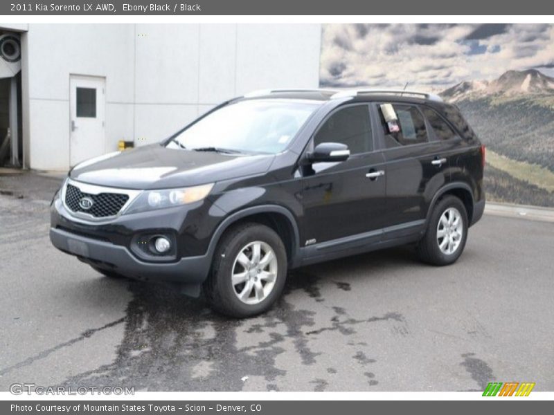 Ebony Black / Black 2011 Kia Sorento LX AWD