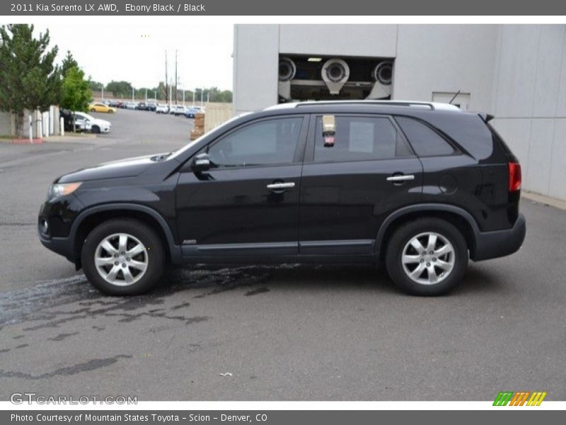 Ebony Black / Black 2011 Kia Sorento LX AWD