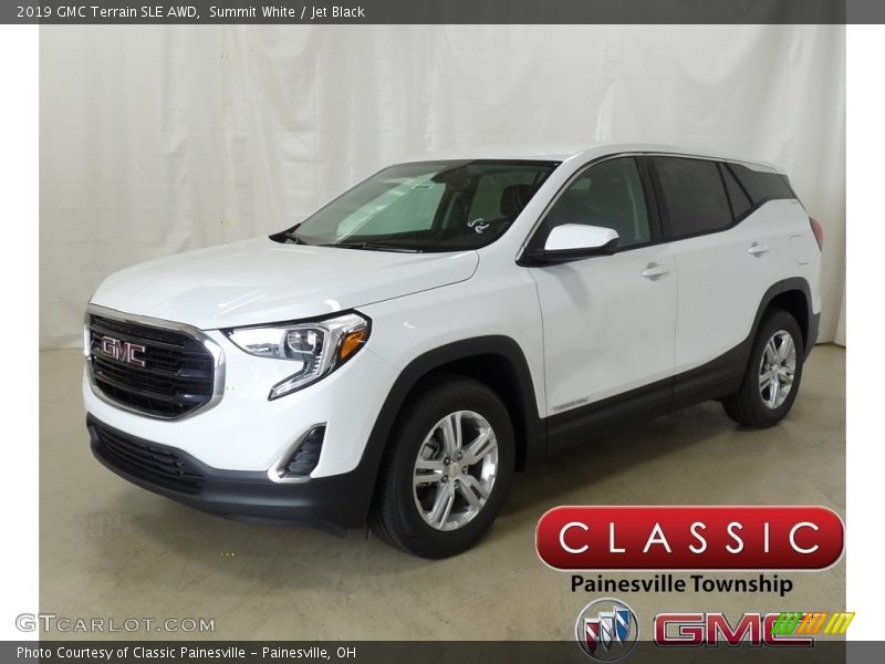 Summit White / Jet Black 2019 GMC Terrain SLE AWD