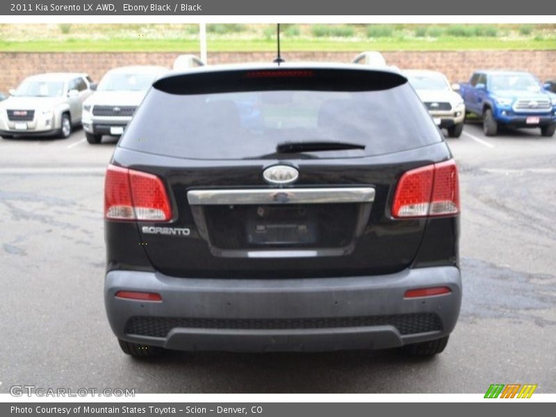 Ebony Black / Black 2011 Kia Sorento LX AWD