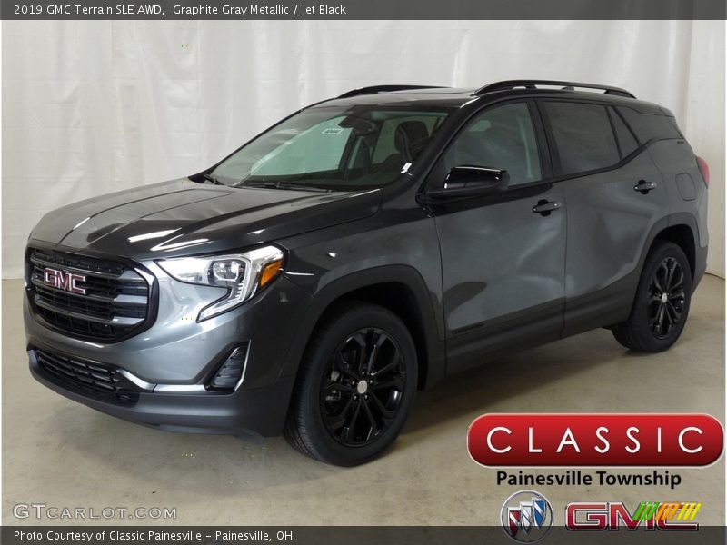 Graphite Gray Metallic / Jet Black 2019 GMC Terrain SLE AWD