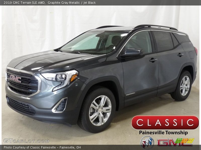 Graphite Gray Metallic / Jet Black 2019 GMC Terrain SLE AWD