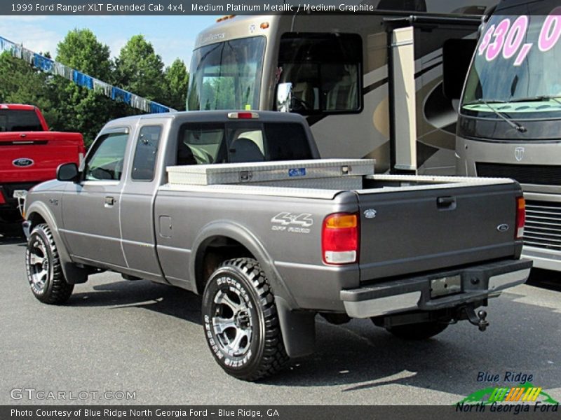 Medium Platinum Metallic / Medium Graphite 1999 Ford Ranger XLT Extended Cab 4x4
