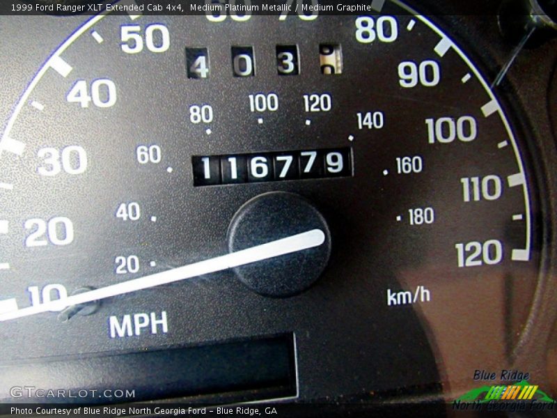 Medium Platinum Metallic / Medium Graphite 1999 Ford Ranger XLT Extended Cab 4x4