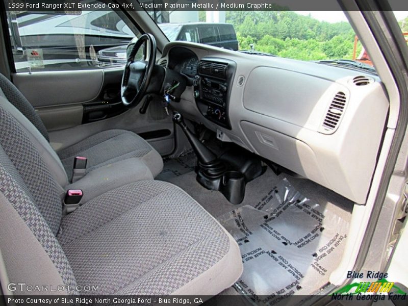 Medium Platinum Metallic / Medium Graphite 1999 Ford Ranger XLT Extended Cab 4x4