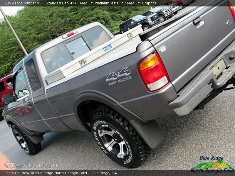 Medium Platinum Metallic / Medium Graphite 1999 Ford Ranger XLT Extended Cab 4x4