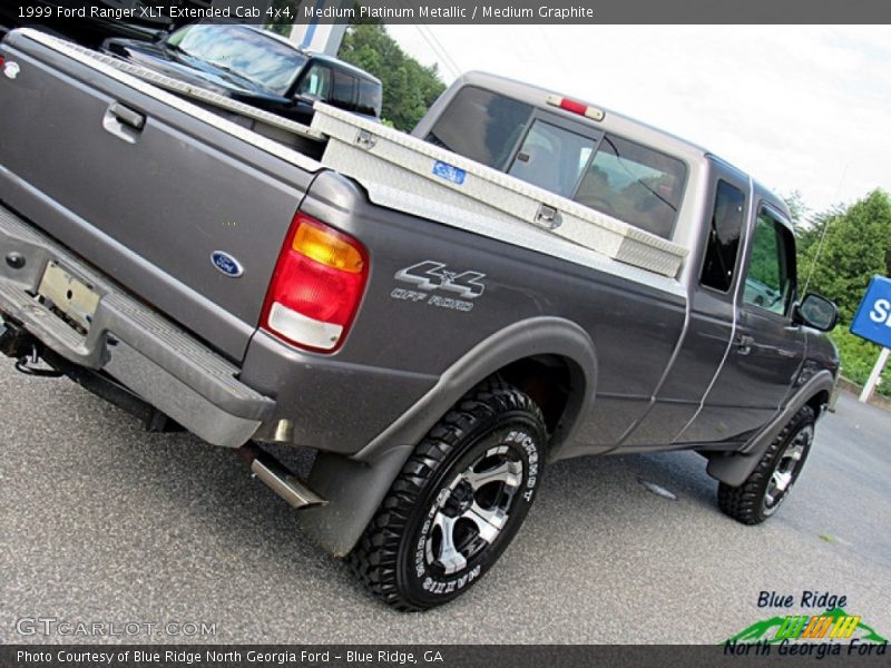 Medium Platinum Metallic / Medium Graphite 1999 Ford Ranger XLT Extended Cab 4x4
