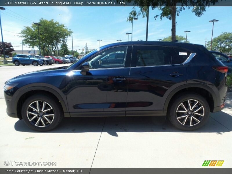 Deep Crystal Blue Mica / Black 2018 Mazda CX-5 Grand Touring AWD