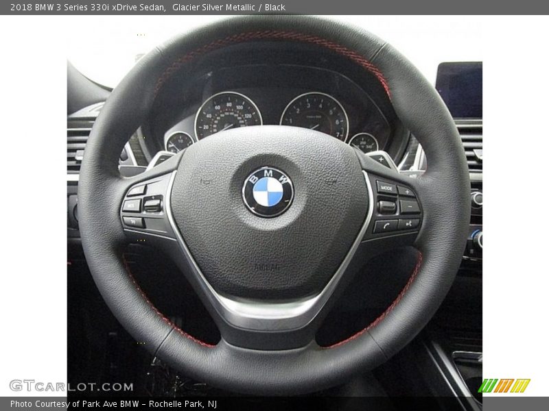 Glacier Silver Metallic / Black 2018 BMW 3 Series 330i xDrive Sedan