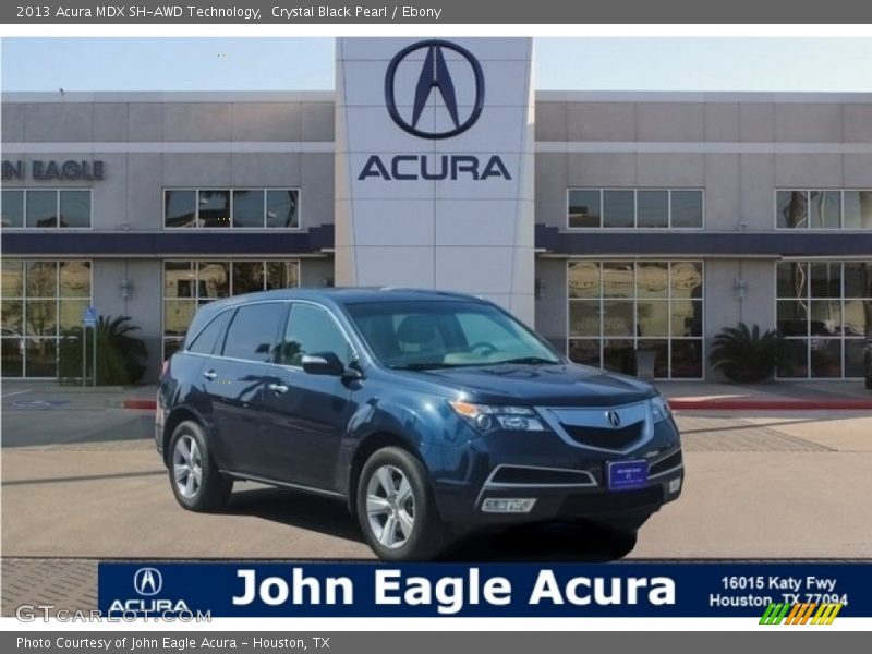 Crystal Black Pearl / Ebony 2013 Acura MDX SH-AWD Technology