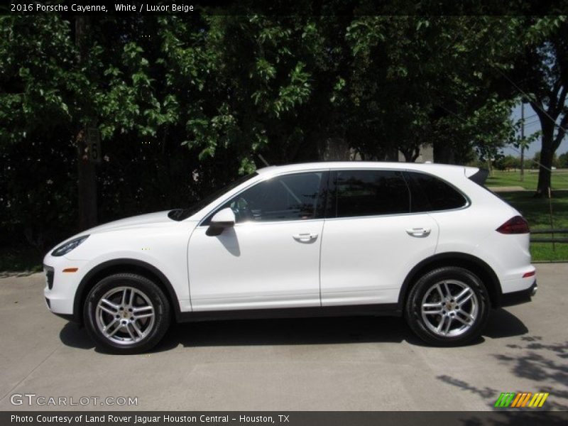 White / Luxor Beige 2016 Porsche Cayenne