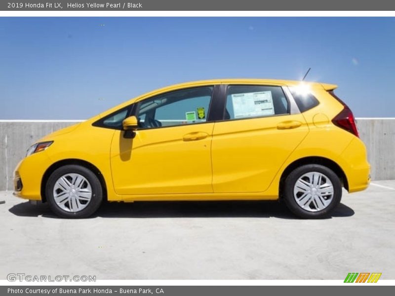 Helios Yellow Pearl / Black 2019 Honda Fit LX