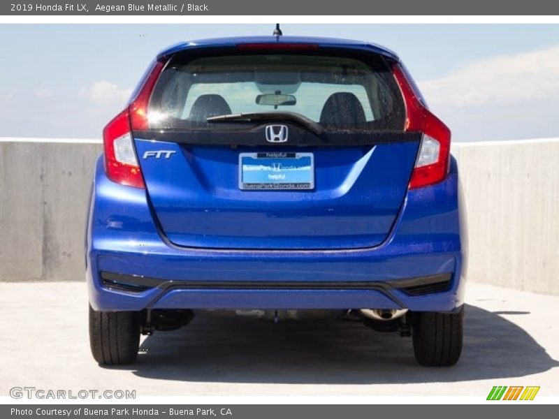 Aegean Blue Metallic / Black 2019 Honda Fit LX