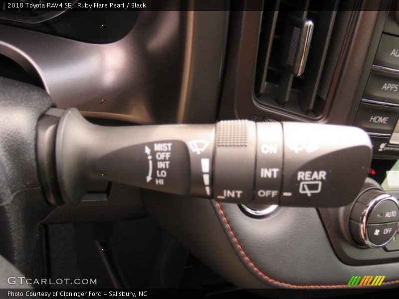 Controls of 2018 RAV4 SE