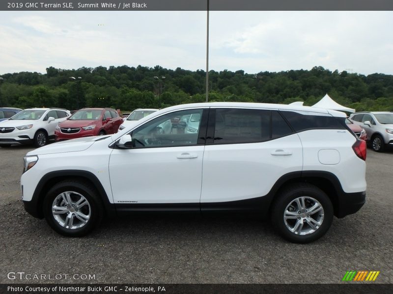 Summit White / Jet Black 2019 GMC Terrain SLE