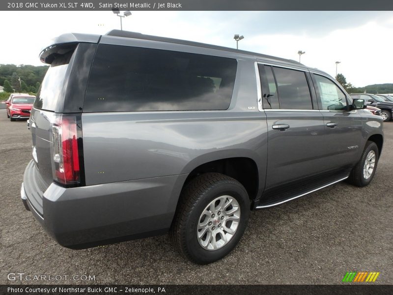 Satin Steel Metallic / Jet Black 2018 GMC Yukon XL SLT 4WD