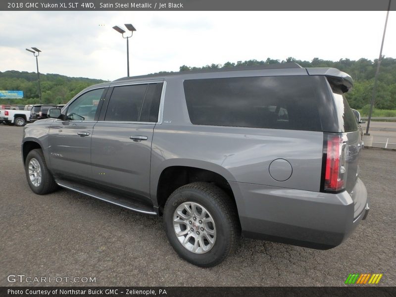 Satin Steel Metallic / Jet Black 2018 GMC Yukon XL SLT 4WD