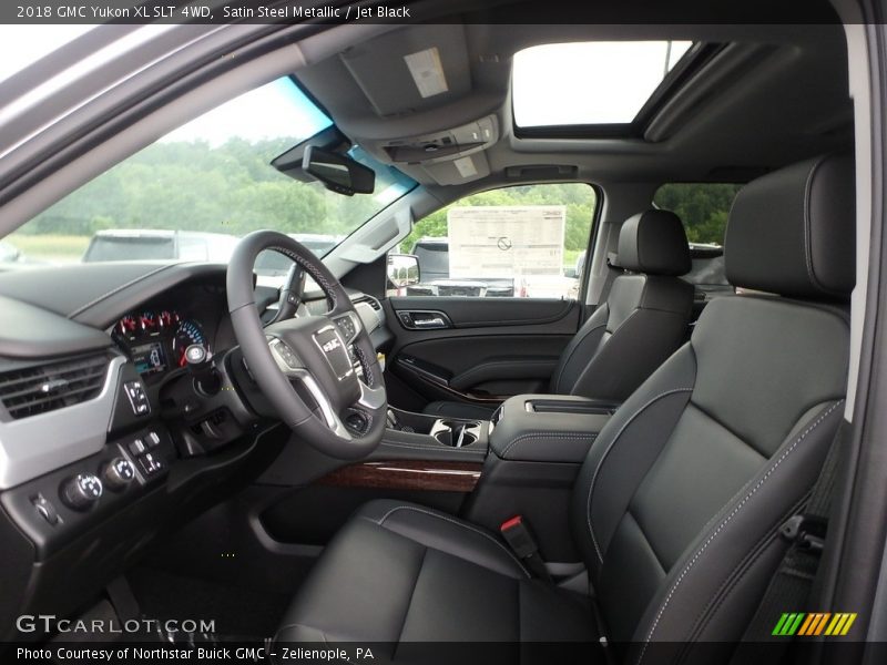 Satin Steel Metallic / Jet Black 2018 GMC Yukon XL SLT 4WD