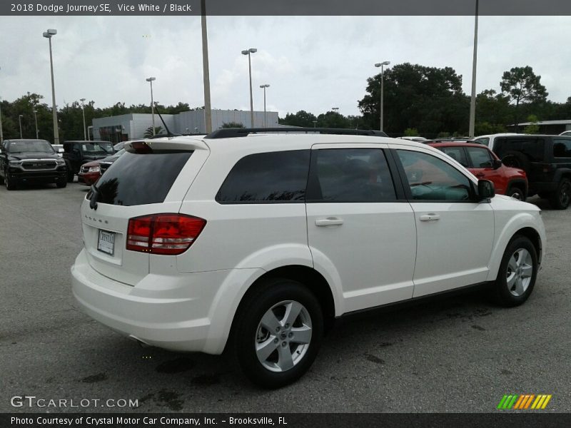 Vice White / Black 2018 Dodge Journey SE