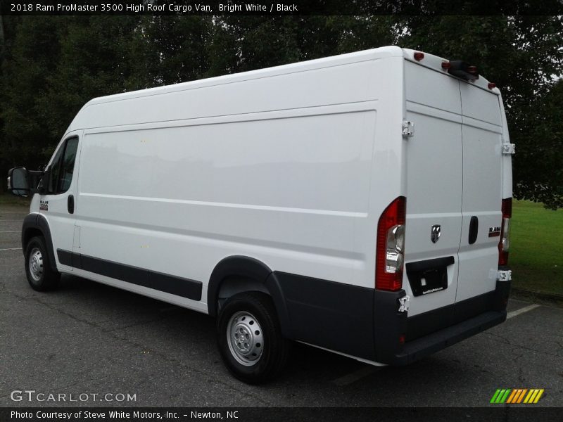 Bright White / Black 2018 Ram ProMaster 3500 High Roof Cargo Van