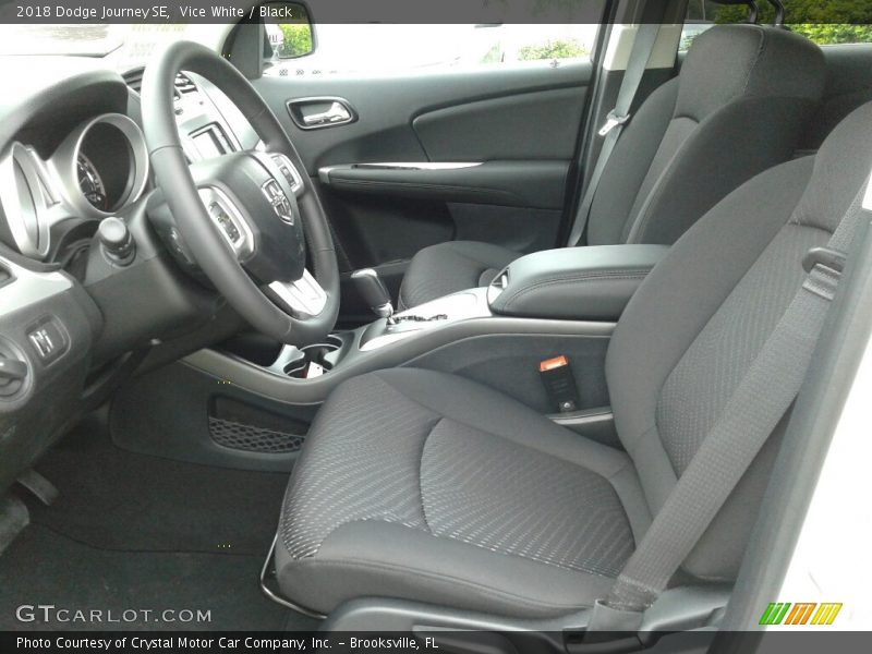 Vice White / Black 2018 Dodge Journey SE