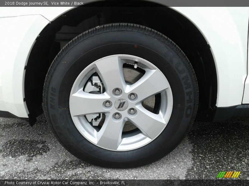 Vice White / Black 2018 Dodge Journey SE