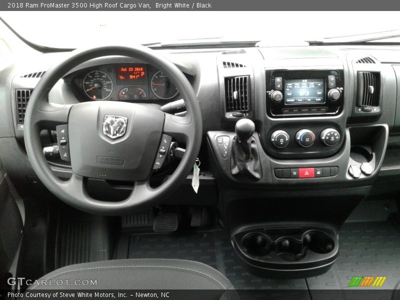 Bright White / Black 2018 Ram ProMaster 3500 High Roof Cargo Van