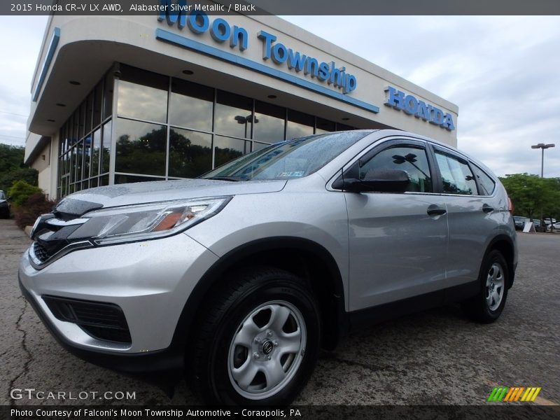 Alabaster Silver Metallic / Black 2015 Honda CR-V LX AWD