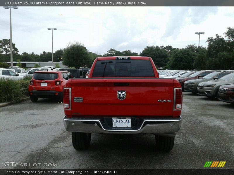 Flame Red / Black/Diesel Gray 2018 Ram 2500 Laramie Longhorn Mega Cab 4x4