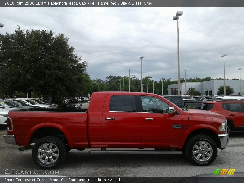 Flame Red / Black/Diesel Gray 2018 Ram 2500 Laramie Longhorn Mega Cab 4x4