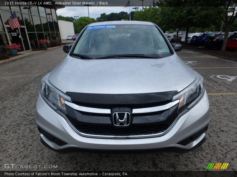 Alabaster Silver Metallic / Black 2015 Honda CR-V LX AWD