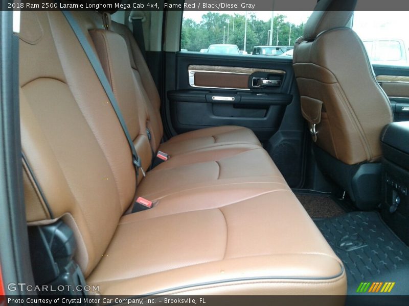 Rear Seat of 2018 2500 Laramie Longhorn Mega Cab 4x4