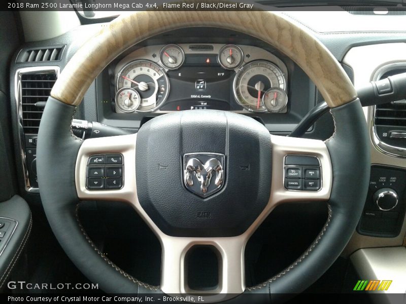  2018 2500 Laramie Longhorn Mega Cab 4x4 Steering Wheel