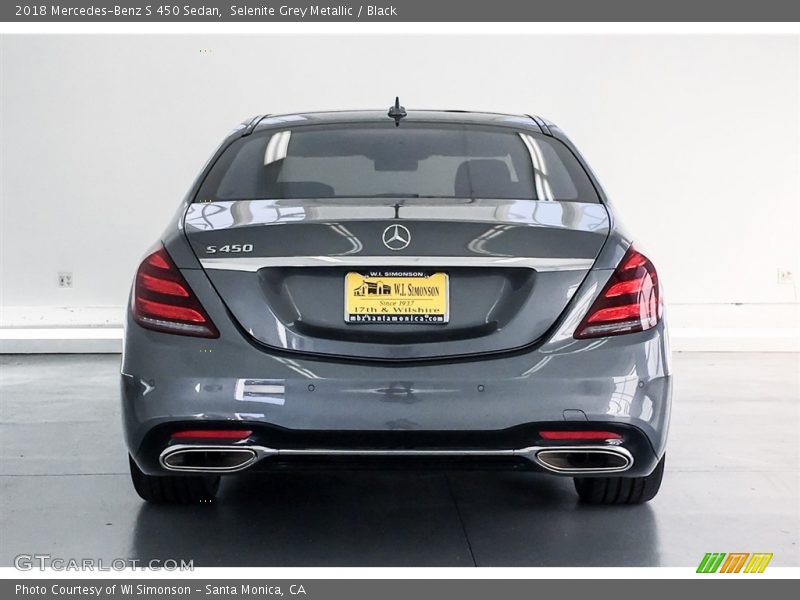 Selenite Grey Metallic / Black 2018 Mercedes-Benz S 450 Sedan