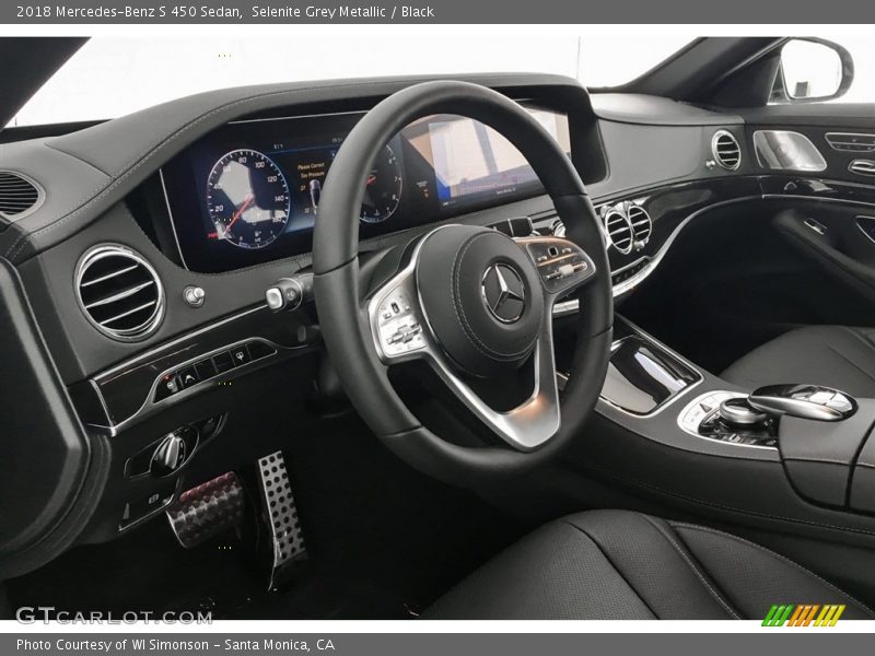 Selenite Grey Metallic / Black 2018 Mercedes-Benz S 450 Sedan