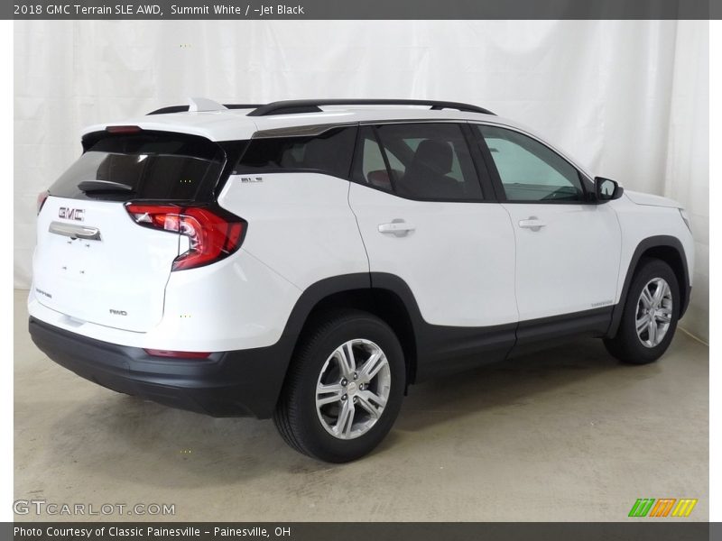 Summit White / ­Jet Black 2018 GMC Terrain SLE AWD