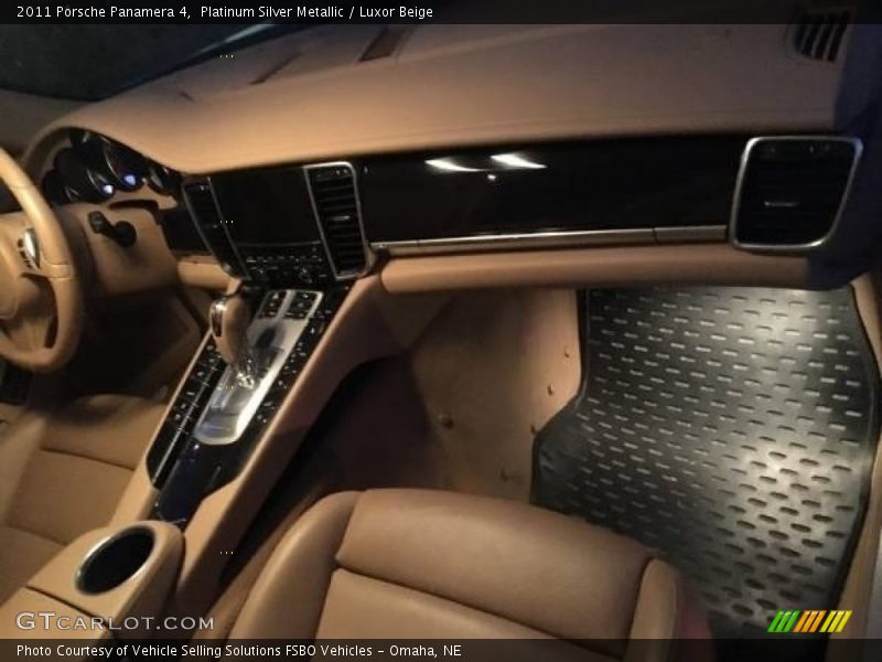 Platinum Silver Metallic / Luxor Beige 2011 Porsche Panamera 4