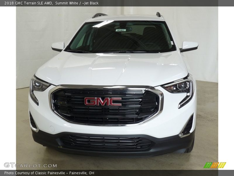 Summit White / ­Jet Black 2018 GMC Terrain SLE AWD