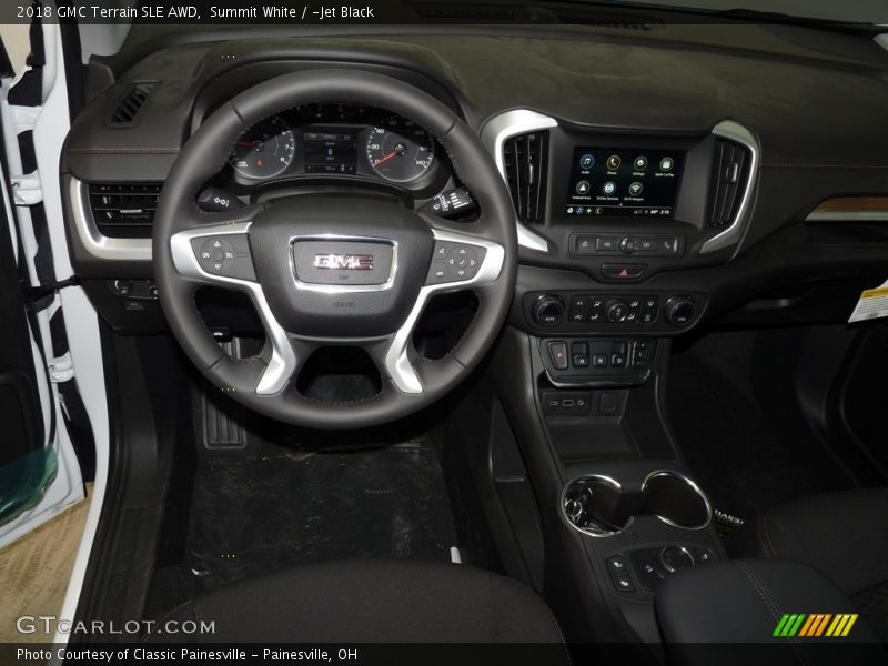 Summit White / ­Jet Black 2018 GMC Terrain SLE AWD