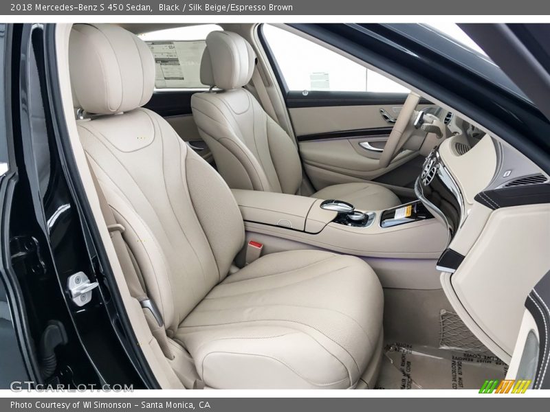 Black / Silk Beige/Espresso Brown 2018 Mercedes-Benz S 450 Sedan