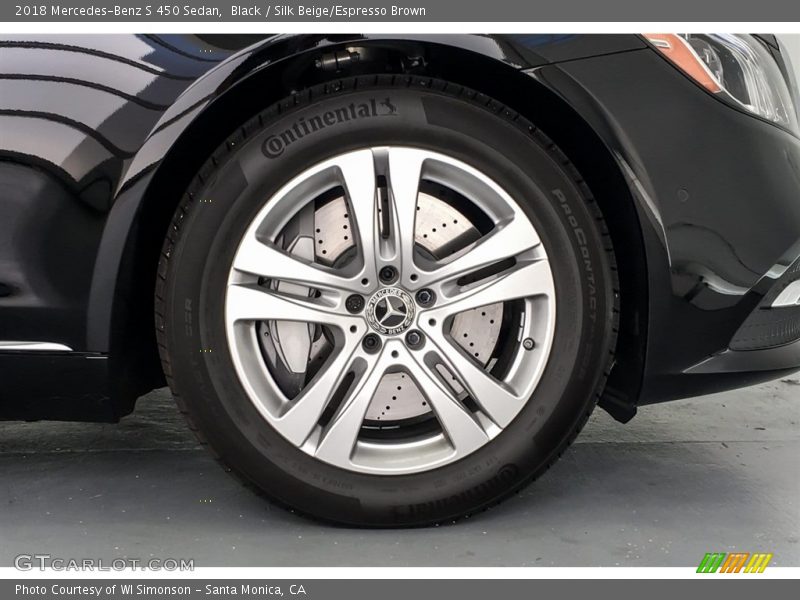 Black / Silk Beige/Espresso Brown 2018 Mercedes-Benz S 450 Sedan