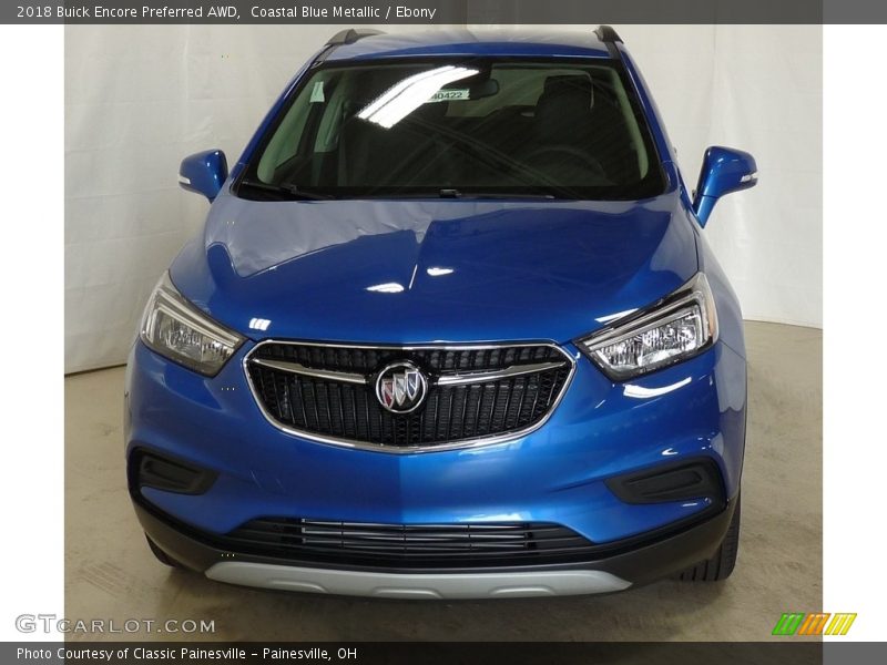 Coastal Blue Metallic / Ebony 2018 Buick Encore Preferred AWD