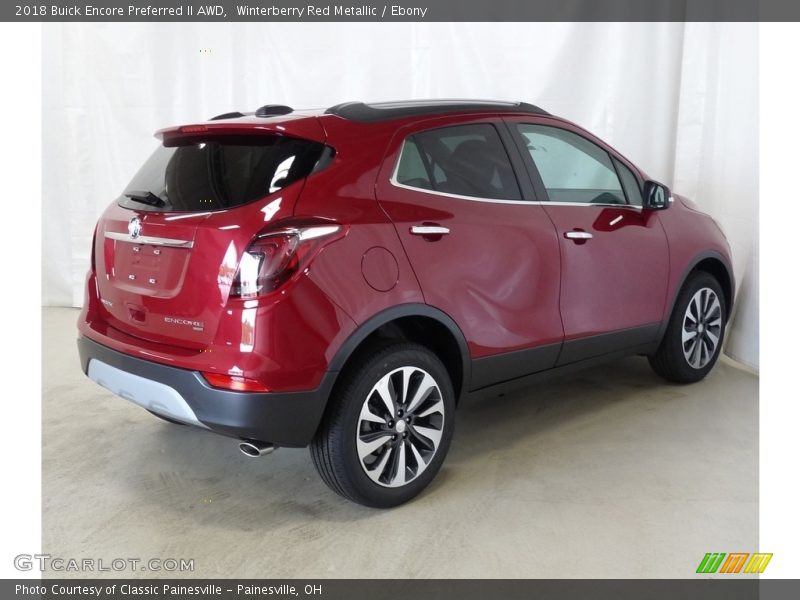 Winterberry Red Metallic / Ebony 2018 Buick Encore Preferred II AWD