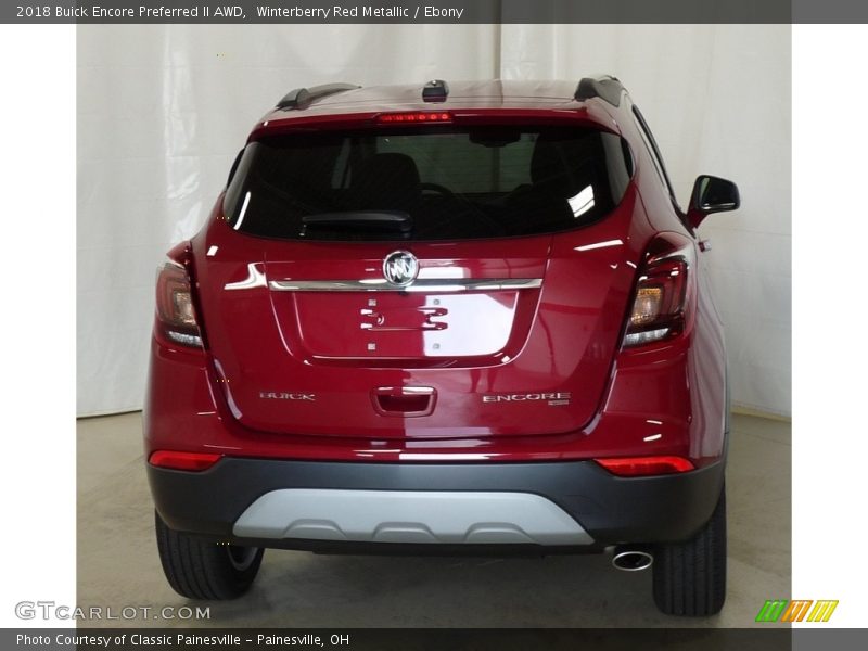 Winterberry Red Metallic / Ebony 2018 Buick Encore Preferred II AWD