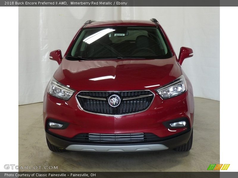 Winterberry Red Metallic / Ebony 2018 Buick Encore Preferred II AWD