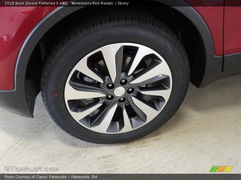 Winterberry Red Metallic / Ebony 2018 Buick Encore Preferred II AWD