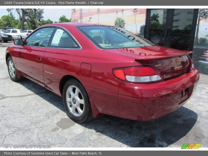 Red Flame Metallic / Charcoal 1999 Toyota Solara SLE V6 Coupe