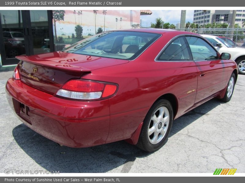 Red Flame Metallic / Charcoal 1999 Toyota Solara SLE V6 Coupe